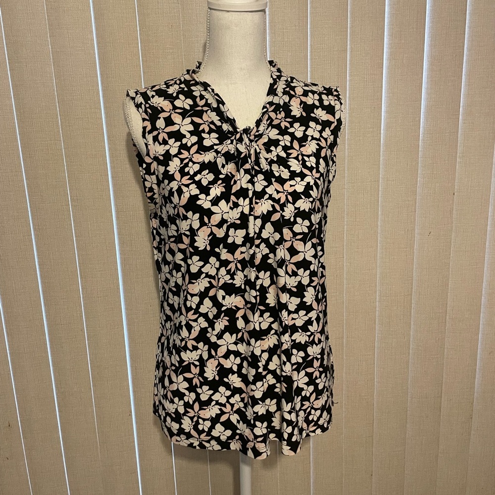Tommy Hilfiger Black Floral Top Size L
